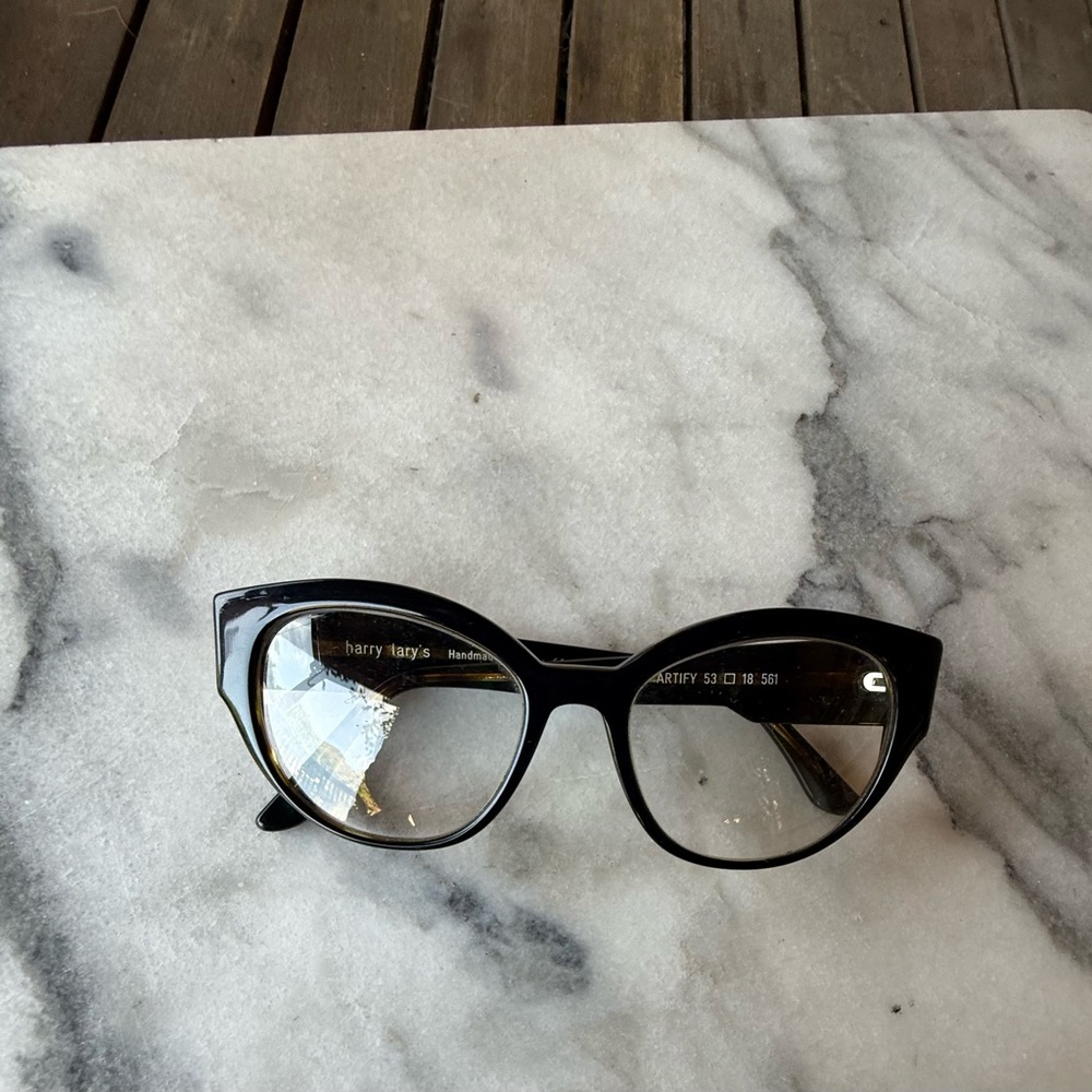 Harry Lary Handmade black acetate eyeglasses
